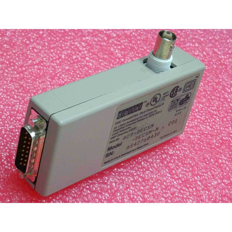 Émetteur-Récepteur / Transceiver Réseau Ethernet DECconnect ThinWire DECXM-M (Réf. A09-DECXM / 36-39434-01.B01) – Digital Equipment Corporation (DEC)