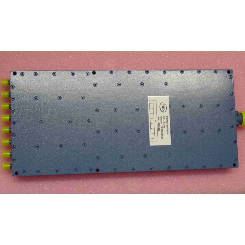 [195488639420] Diviseur / Répartiteur de Puissance Hyperfréquence 8 Voies 0,5–6 GHz TAP Microwave TPD0560N8A (1× N-Femelle vers 8× SMA-Femelle / 35 W)