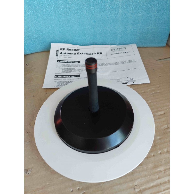 [5-RDF90001] Lecteur / Récepteur Radiofréquence 433 MHz avec Kit d'Extension d'Antenne Déportée ELPAS RF Reader (Réf. 5-RDF90001 / 5-RDF90001-0) – Elpas (Tyco Security Products / Visonic)
