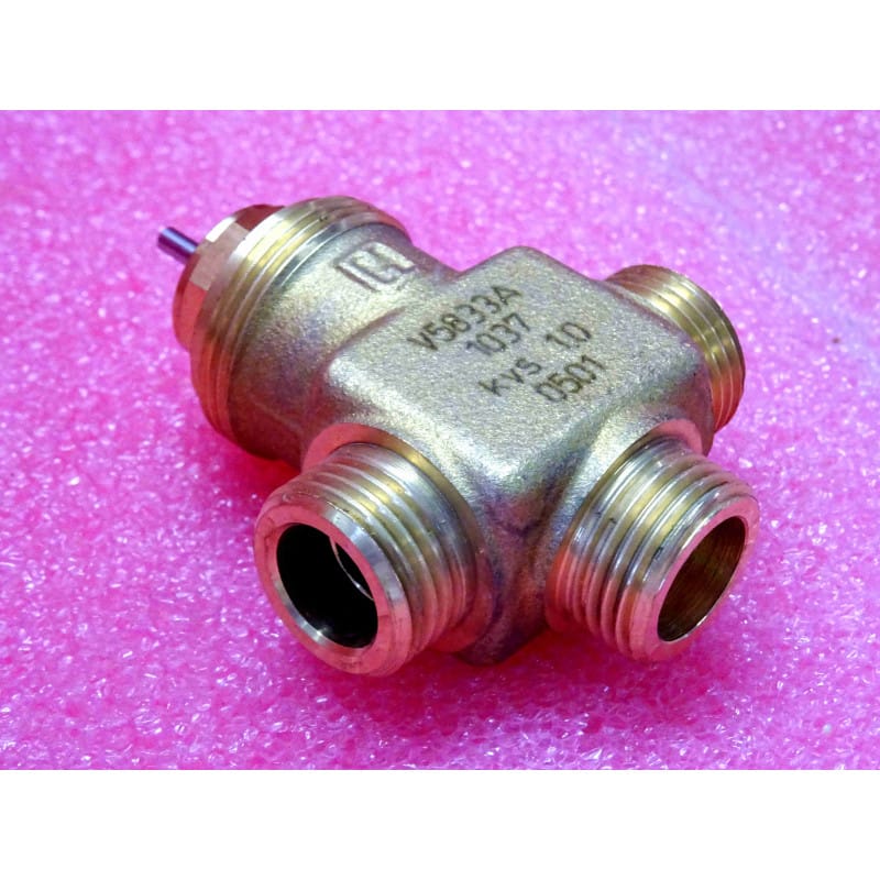 Vanne Régulatrice 3 Voies Filetée PN16 DN15 Kvs 1,0 (Réf. V5833A1037) – Honeywell Home / Resideo (Génie Climatique & CVC)