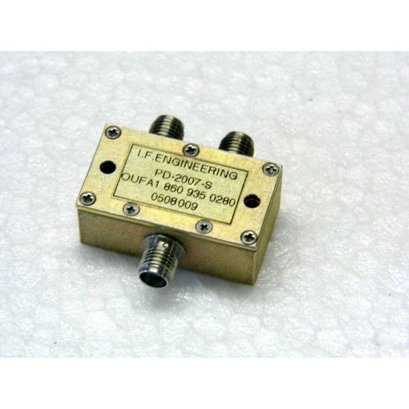 [193535977851] Diviseur / Répartiteur de Puissance RF 2 Voies 50 Ω (20–2 000 MHz) PD-2007-S – I.F. Engineering Corp. (Connectique SMA Femelle)
