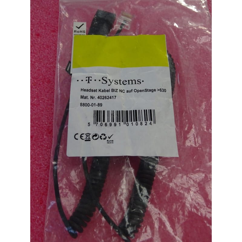 Cordon d'Adaptation Jabra QD vers RJ9 (Réf. 8800-01-89 / Série GN Netcom Jabra BIZ)