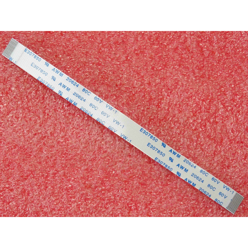 Lot de 5: nappe flexible 16 contacts ~ E307850 AWM 20624 80C 60V VW-1 ~ 12cm 80°C 60V RoHS (K9A)