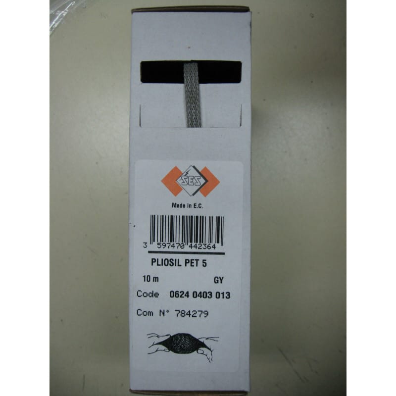 [200859958620] Couronne 10 m Gaine Tressée Expansible SES-Sterling PLIOSIL PET 5 GY (Réf. 0624 0403 013)