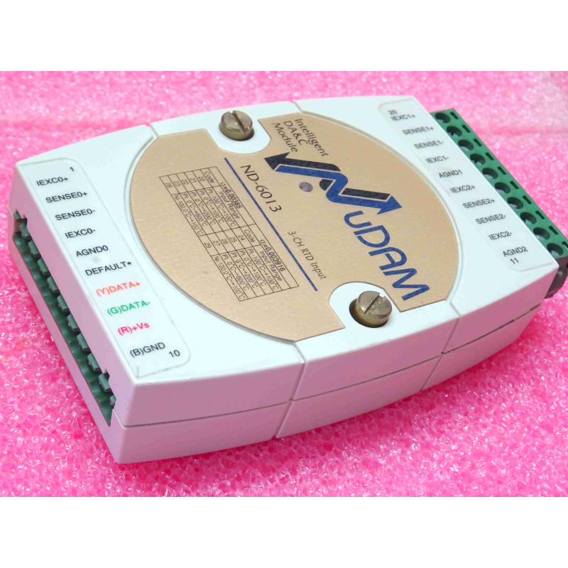 [ND6013] Module d'Acquisition de Données Intelligent NuDAM ND-6013 – 3 Voies RTD (16-bit / 2, 3, 4 Fils / Bus RS-485)