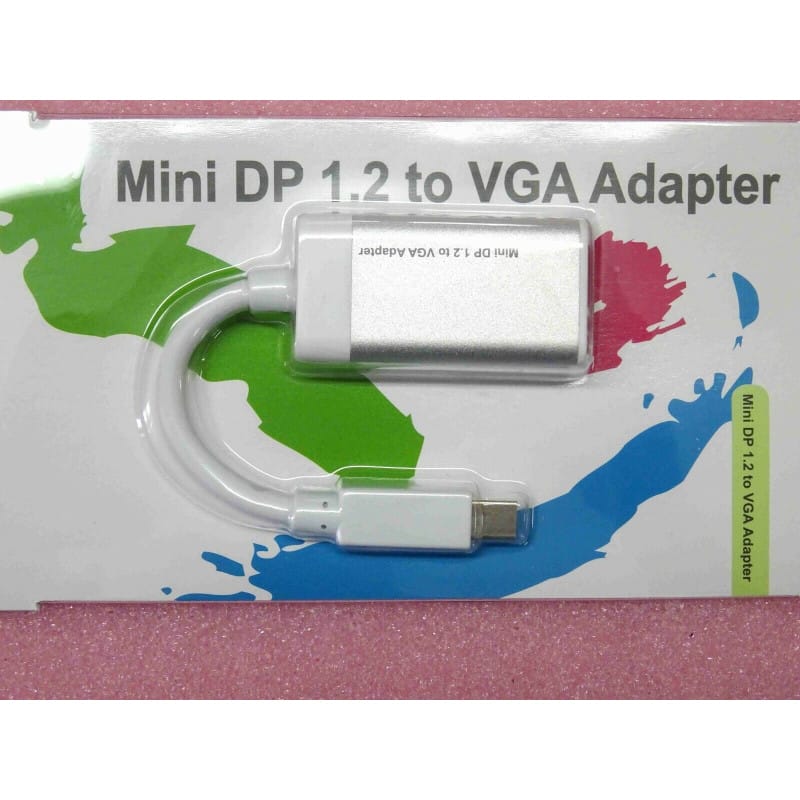 Adaptateur Convertisseur Vidéo Actif Mini DisplayPort 1.2 vers VGA – Mini DP vers Sub-D HD15