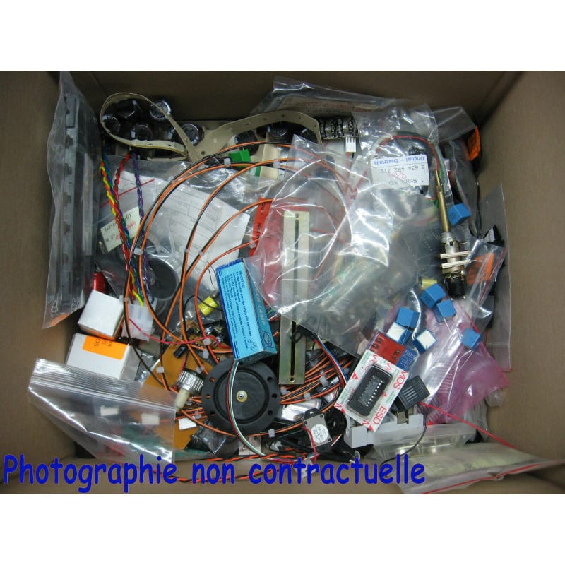 [201125671881] Lot de 4 kg de Composants Électroniques Divers – Vrac Mixte Neuf et Récupération d'Atelier (Passifs, Actifs, Connectique & Circuits Intégrés)