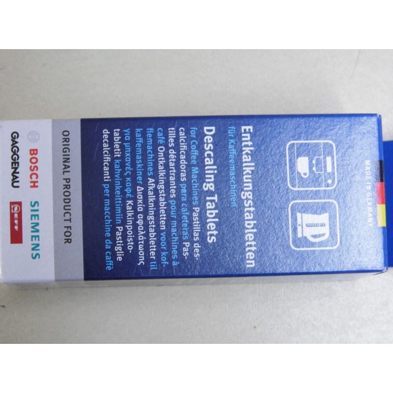 Boîte de 6 Pastilles Détartrantes 2 en 1 – Bosch / Siemens / Tassimo (Réf. 00311864)