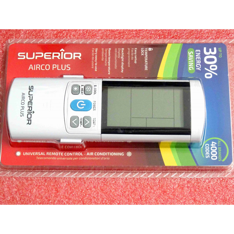 Télécommande Universelle LCD pour Climatiseurs et Pompes à Chaleur (Plus de 1 000 Codes / Multi-Marques)