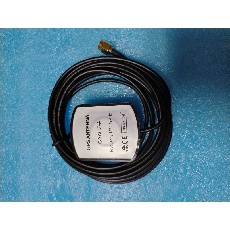 Antenne GPS Active Magnétique 1575,42 MHz – Réf. GAACZ-A (Avec Câble Coaxial & Connecteur Mâle SMA)