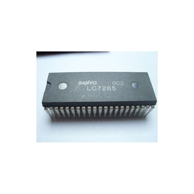 Circuit Intégré LC7265 / LC 7265 – Compteur & Pilote d'Affichage Numérique de Fréquence pour Récepteurs Radio (Frequency Display Controller) – SANYO – Boîtier DIP-28