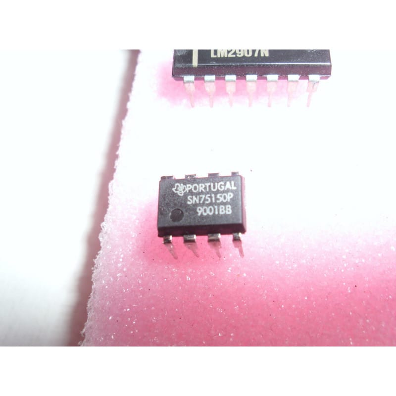 Lot de 2 Circuits Intégrés SN75150P / SN 75150 P – Double Émetteur de Ligne RS-232-C – TEXAS INSTRUMENTS – Boîtier DIP-8