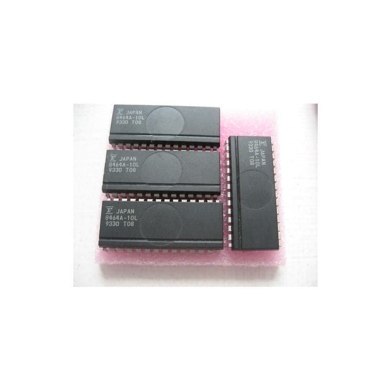 Circuit Intégré MB8464A-10L / 8464A-10L – Mémoire SRAM Statique CMOS 64 Kbits (8K x 8) 100 ns Faible Consommation – FUJITSU – Boîtier DIP-28