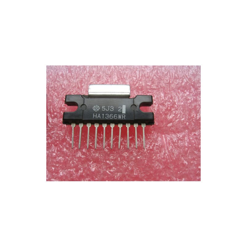 Amplificateur de Puissance Audio 5,5 W HA1366WR / HA 1366 WR – HITACHI – Boîtier SIL-10 avec Ailette
