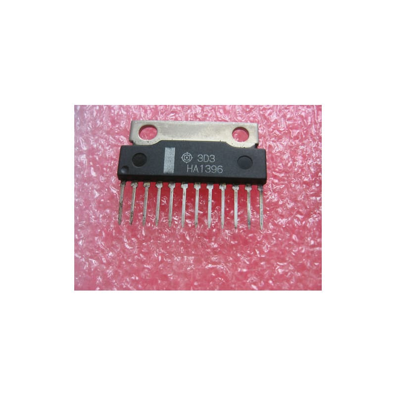 Amplificateur de Puissance Audio BTL / Stéréo HA1396 – HITACHI – Boîtier SIL-12 avec Ailette