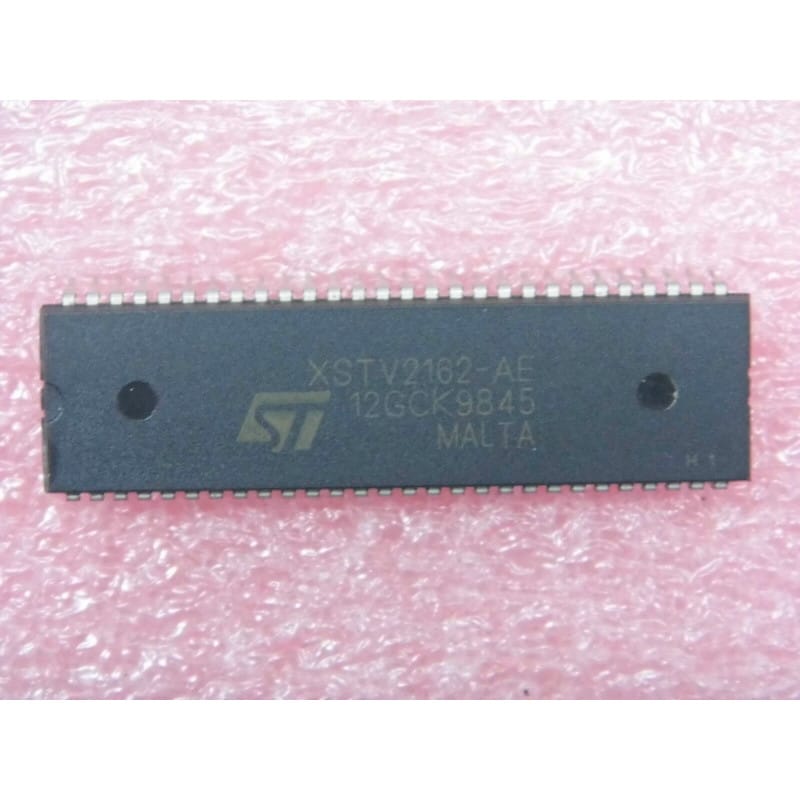Circuit Intégré Processeur Vidéo, Chrominance & Balayage TV SGS-THOMSON / STMicroelectronics XSTV2162-AE / XSTV 2162 - AE – Boîtier SDIP-56