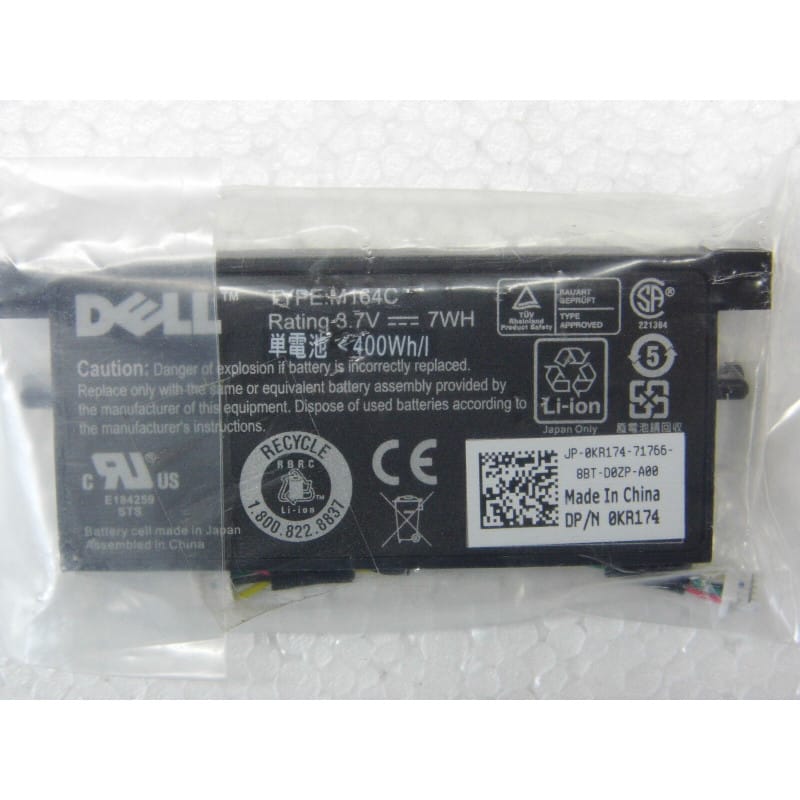 [191260187336] Batterie de Sauvegarde Cache RAID DELL Type M146C Li-ion – 3,7 Vcc 7 Wh pour Contrôleurs PERC 5i / 6i