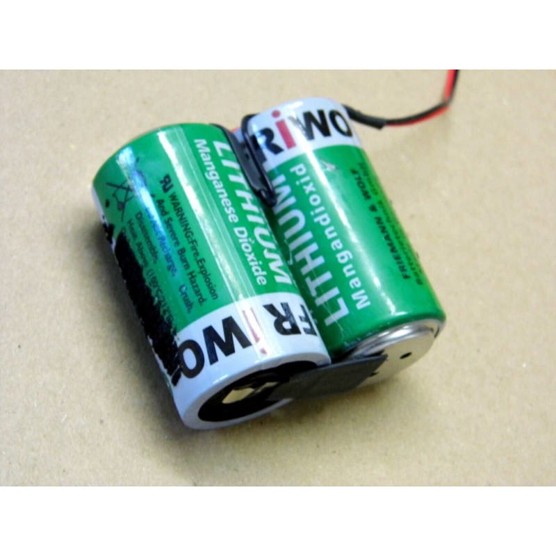 [193602803356] Pack de 2 Piles Haute Énergie Lithium Dioxyde de Manganèse (Li-MnO2) FRIEMANN & WOLF M20 – Format Spécifique Ø 34 x 61 mm 3 V
