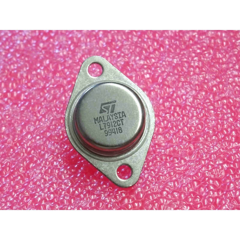 Régulateur de Tension Linéaire Négative Fixe -12V 1,5A STMicroelectronics L7912CT – Boîtier Traversant TO-220