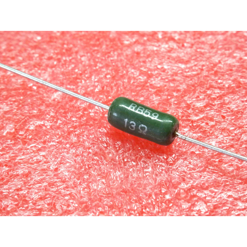Lot de 5 Résistances Bobinées Vitrifiées de Puissance 13 Ω (13R) 5% 3 W Vishay Sfernice Série RB59 – Dimensions Corps Ø 4,5 × 12 mm