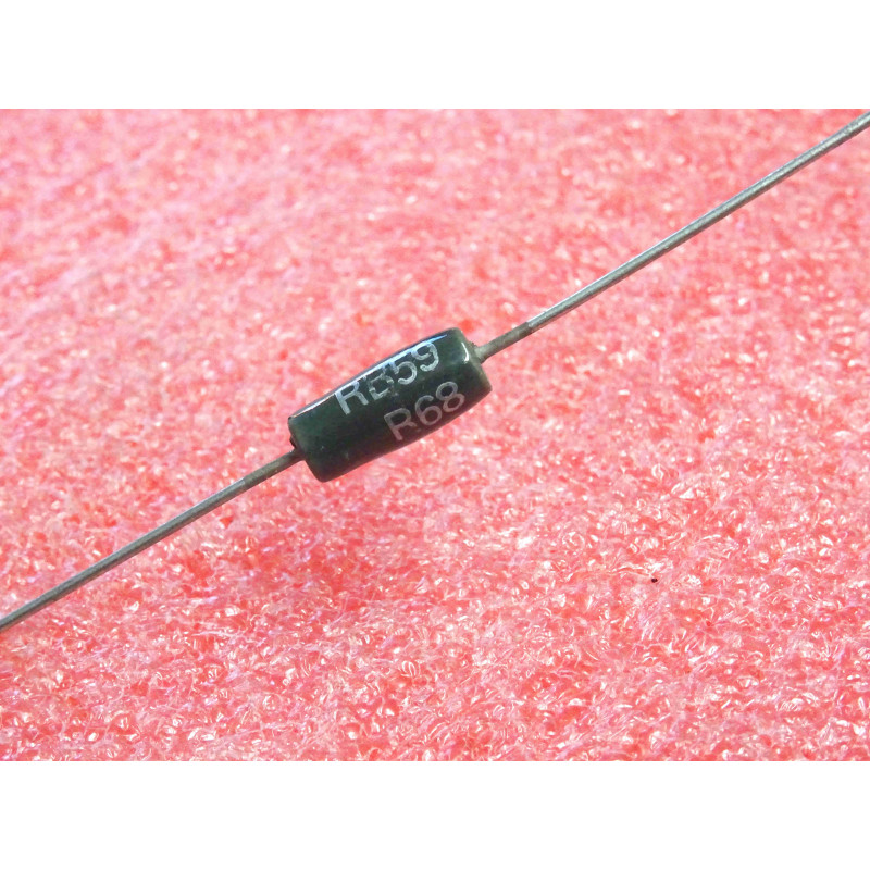 Lot de 5 Résistances de Puissance Bobinées Émaillées Vitrifiées 3 W 0,68 Ω (R68 / 0,68 ohm) 5% Axiales – Welwyn Série RB59 / W21 (5 × 12 mm)