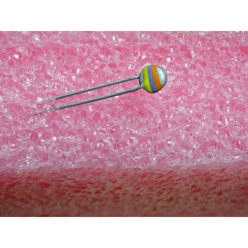 Lot de 5 Thermistances CTN (NTC) 47 kΩ à +25 °C – Format Disque Radial Ø 5 mm × Ép. 2 mm