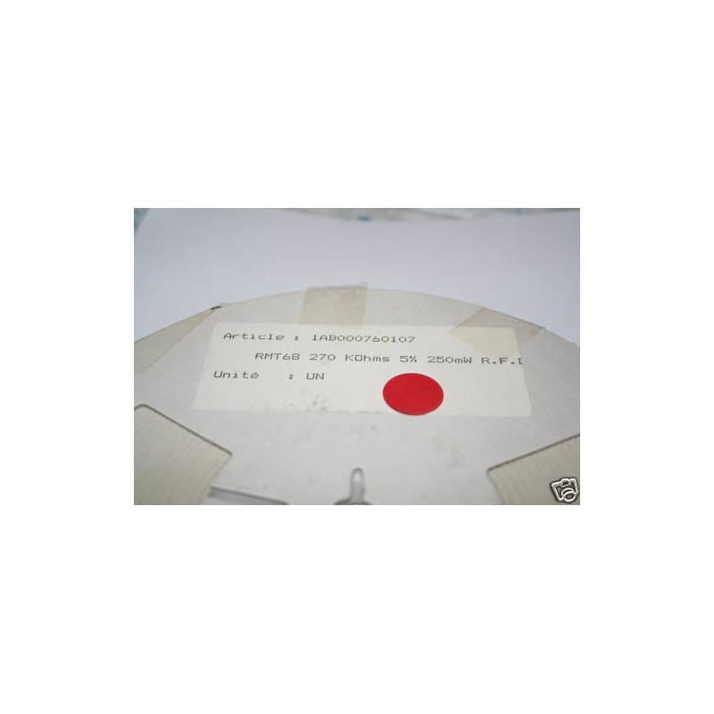 [190358370564] Bobine de 5 000 Résistances CMS / SMD 270 kΩ (270K / 274) 5% 0,25 W (250 mW / 1/4 W) Format 1206 (3216 Métrique)