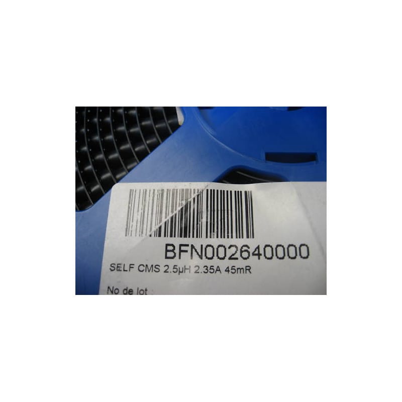 [190396366774] Bobine Complète de 350 Inductances CMS de Puissance 2,5 µH 2,35 A 45 mΩ – Série SR0603 (Référence SR06032R5WSB / Boîtier Blindé ~6,6 × 6,6 × 3,0 mm)
