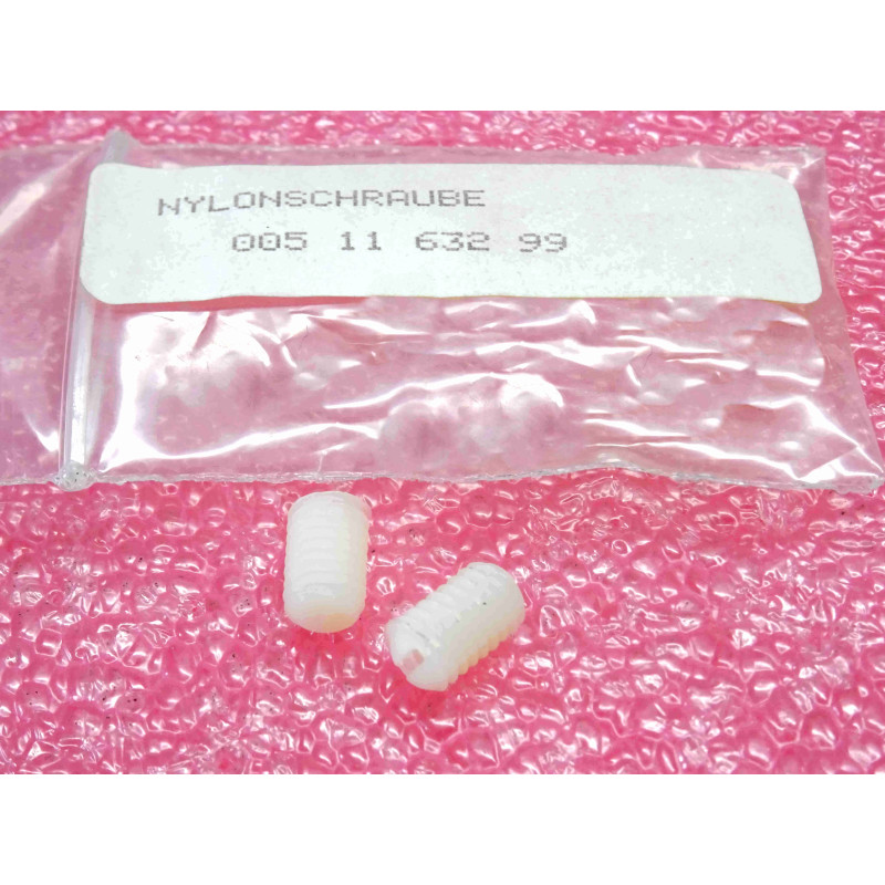 Lot de 2 Vis en Nylon M6 × 10 mm d'Origine Weller – Références T0051163200 / T0051163299 (Nylonschraube M6x10) – Pour Supports de Fers & Équipements de Brasage