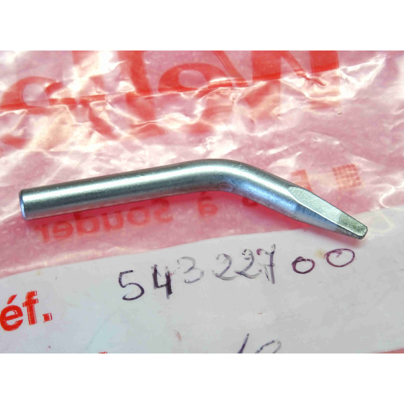 [T0054322700] Panne de Fer à Souder Coudée / Courbée Weller – Profil Tournevis / Burin Biseauté 3,0 mm – Réf. T0054322700 / T0054322799 (Série SPI) – Pour Fers Secteur Weller SPI 27 / SP25 / Gamme Associée