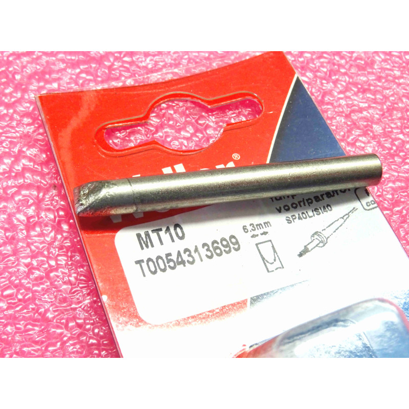 [T0054313699] Panne de Fer à Souder Weller MT10 – Profil Tournevis / Burin Large 6,3 mm (40 W) – Réf. T0054313600 / T0054313699 – Pour Fers Portables & Secteur Direct SI40, SP40, SP40L