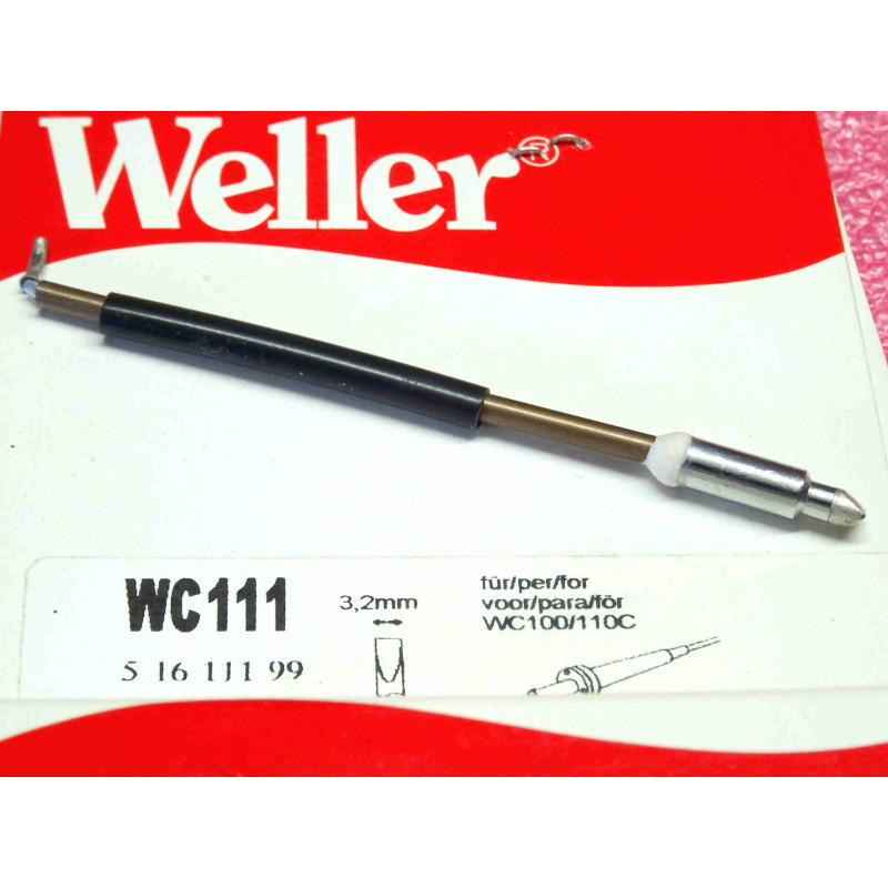 [T0051611199] Panne de Fer à Souder Weller WC111 – Profil Tournevis / Burin Plat 3,2 mm – Réf. T0051611100 / T0051611199 – Pour Fers Sans Fil WC100 & WC110C