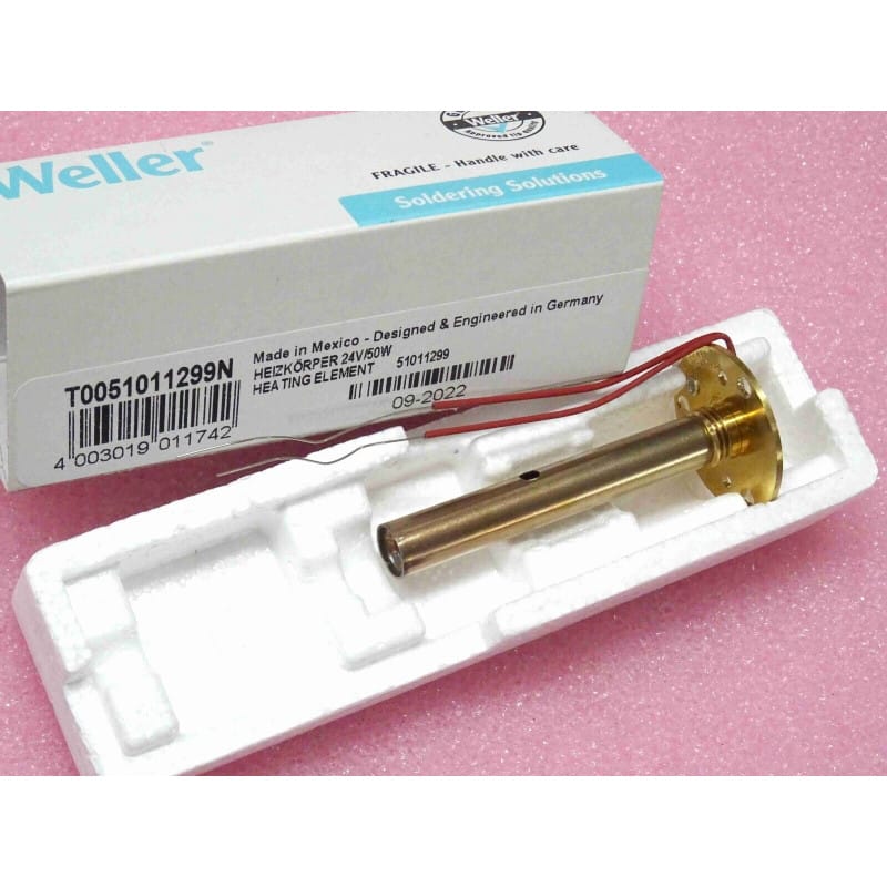 [190865674107] Corps / Élément Chauffant 24 V 50 W d'Origine Weller – Référence 0051011299 (T0051011299 / 5 10 112 99) – Pour Fers Magnastat Séries TCP / TCP-S / TCP 24