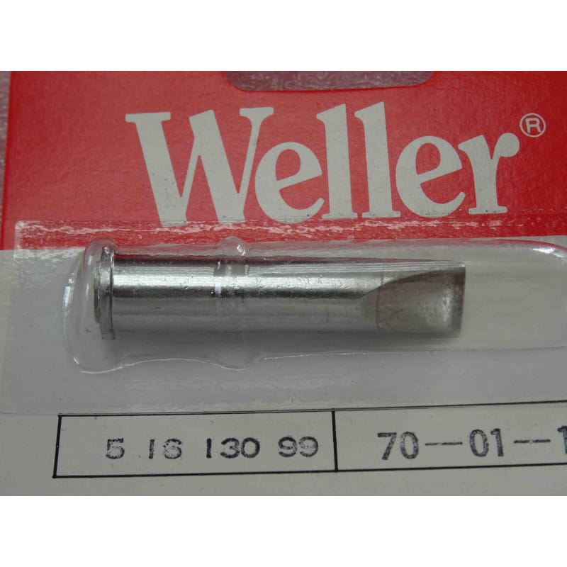 Panne de Fer à Souder à Gaz Tournevis Large 8,0 mm d'Origine Weller Portasol – Référence 71-01-11 (Code Commande Weller 0051613099 / T0051613099 / 51613099) – Profil Burin Plat Massif 8 mm – Pour Fers à Gaz Butane Weller Pyropen Standard & Pyropen Piezo