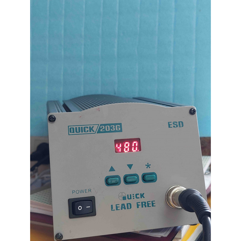 Station de Soudage Industrielle Haute Fréquence Quick 203G (150 W / Technologie Chauffage Eddy Current) – Unité de Contrôle Digitale Intelligente