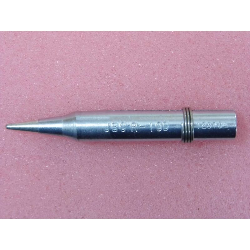 [191202216099] Panne de Fer à Souder Longue Durée Ø 1,5 mm d'Origine JBC – Référence R-10 D (R10D / 0300505) – Profil Conique Pointu Ø 1,5 mm – Traitement Métallurgique Haute Résistance – Pour Fers à Souder Directs JBC 30S, 40S, 30NST & 40NST
