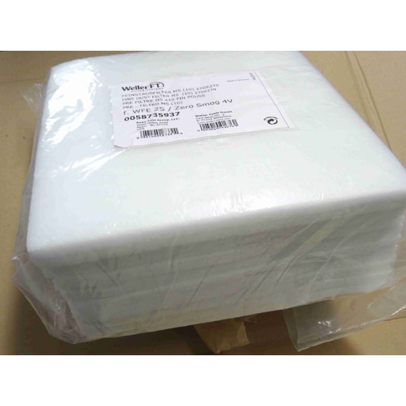 [195497586167] Lot de 10 Filtres de Particules Fines M5 pour Extracteur de Fumée Weller – Réf. T0058735937 (0058735937 / 58735937)