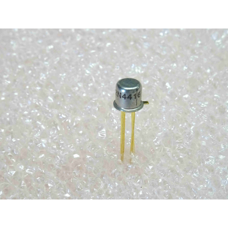 Transistor JFET Canal N Haute Fréquence 2N4416 – Boîtier Métallique TO-72 à 4 Broches (-30 V – Idss 5 mA – 300 mW)