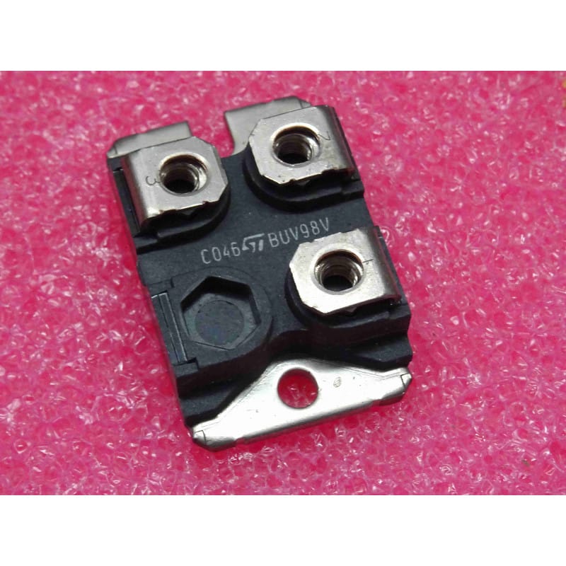 Transistor Bipolaire NPN de Puissance Haute Tension STMicroelectronics BUV98V – Module ISOTOP (450 V – 30 A – 150 W)