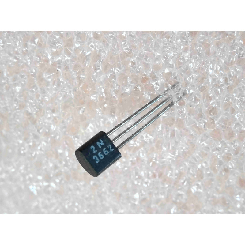 Lot de 2 Transistors Silicium NPN 2N3662 – Boîtier Plastique TO-92