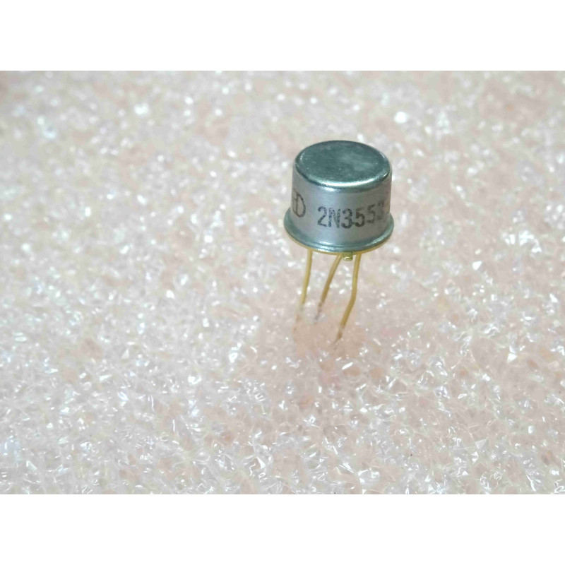Lot de 3 Transistors Bipolaires NPN VHF / UHF 2N3553 – Boîtier Métallique TO-39 (40 V – 0,35 A)