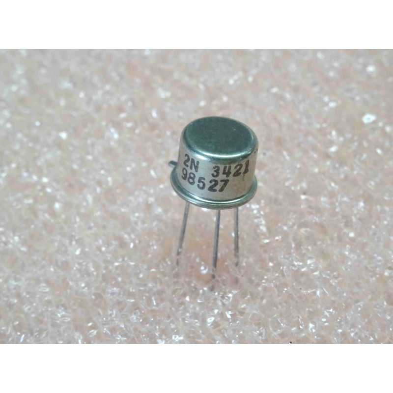 Lot de 2 Transistors Bipolaires NPN SGS / SGS-Thomson 2N3421 – Boîtier Métallique TO-39 (80 V – 3 A)