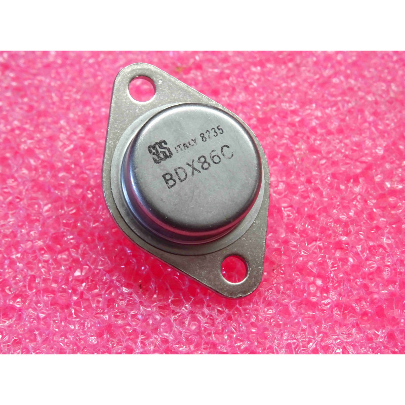 Transistor Bipolaire PNP de Puissance Darlington SGS-Thomson BDX86C – Boîtier Métallique TO-3 (100 V – 10 A – 100 W – Amplification Audio & Commutation)