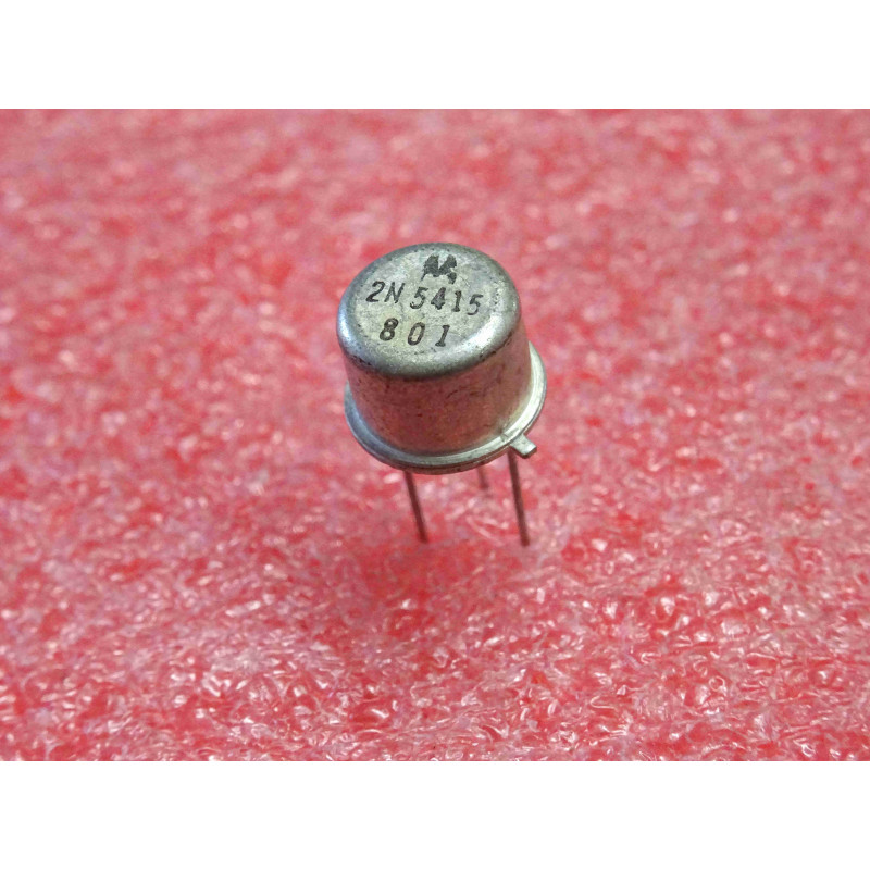 Lot de 2 Transistors Bipolaires PNP Motorola 2N5415 – Boîtier Métallique TO-39 (-200 V – -0,4 A)