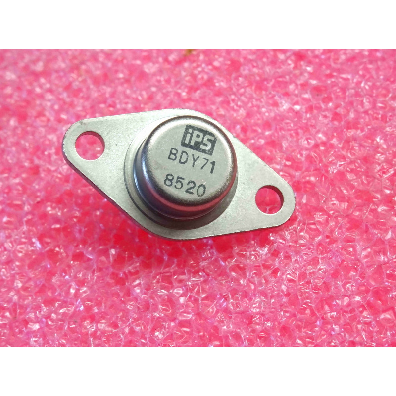 Transistor Bipolaire NPN International Power Semiconductors (iPS) BDY71 – Boîtier Métallique de Puissance TO-66 (55 V – 4 A – 29 W – Commutation & Amplification Basse Fréquence)