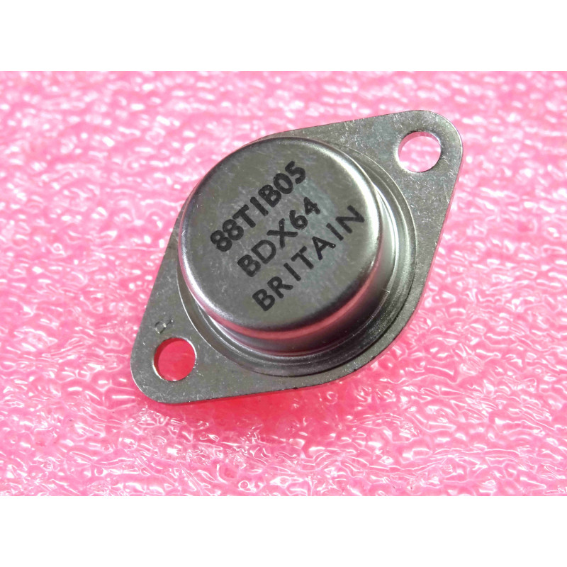 Transistor Bipolaire PNP Darlington BDX64 – Boîtier Métallique de Puissance TO-3 (-60 V – -12 A – Amplification Audio & Commutation)