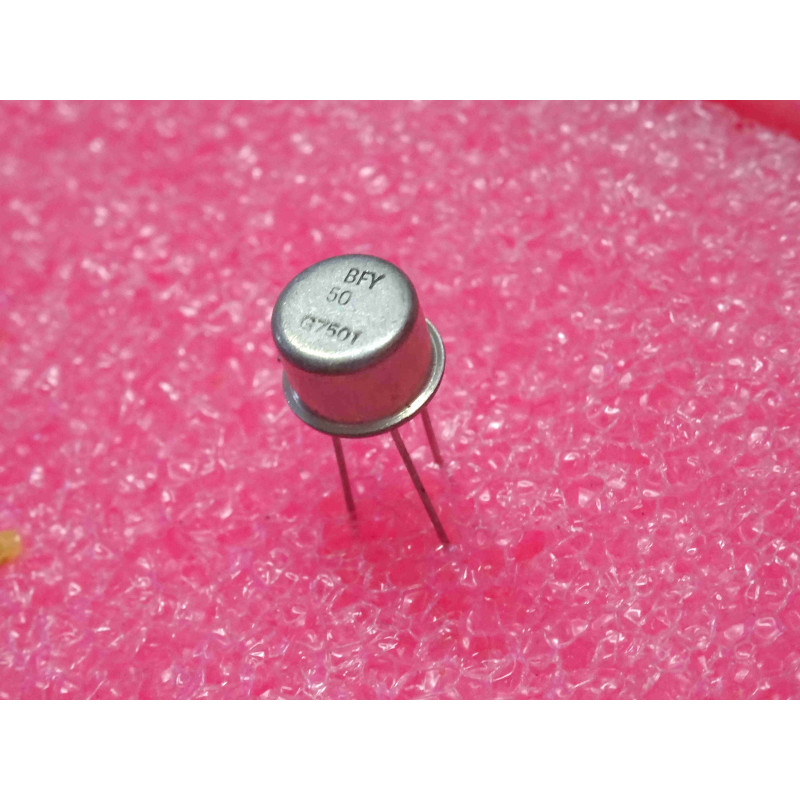 Lot de 2 Transistors Bipolaires NPN BFY50 – Boîtier Métallique TO-39 (35 V – 1 A – Commutation & Amplification Moyenne Puissance)