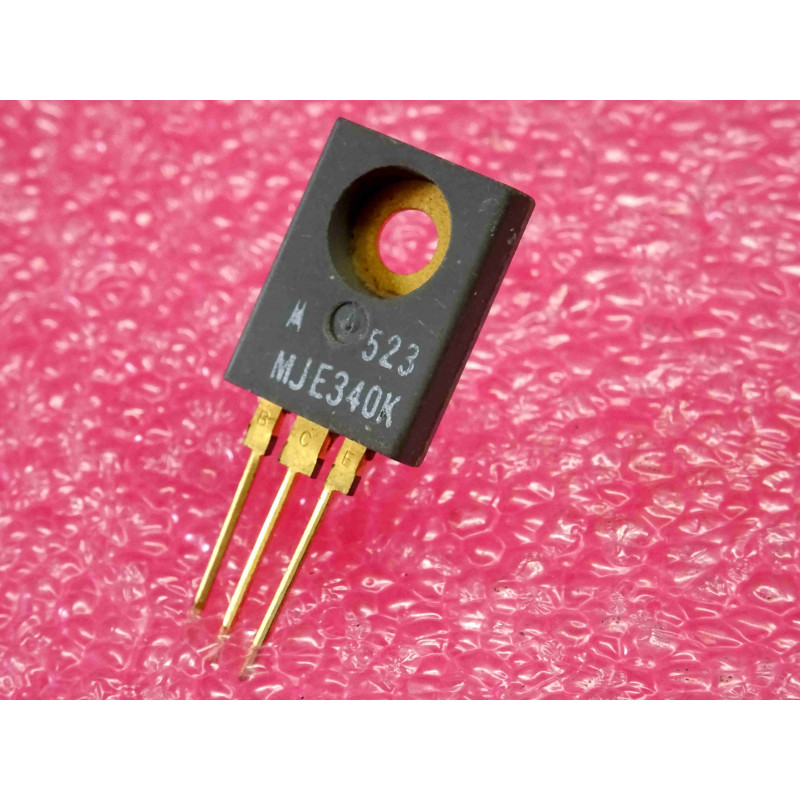 Transistors Bipolaire NPN Motorola MJE340 – Boîtier Plastique Moulé TO-126 (Lot de 2 – 300 V Vceo / 300 V Vcb – 0,5 A – 20 W à 30 W – Pilotes Haute Tension & Amplification Audio)