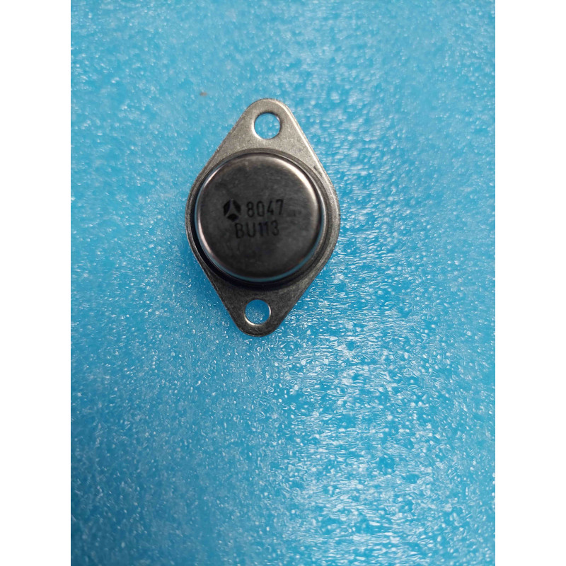 Transistor Bipolaire NPN Thomson / SGS-Thomson BU113 – Boîtier Métallique de Puissance TO-3 (275 V Vce / 700 V Vcb – 10 A – 63 W – Commutation Haute Tension & Balayage)
