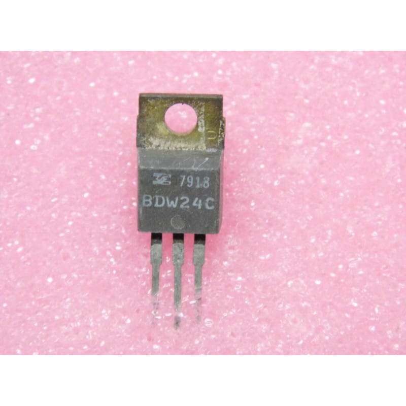 Transistor Bipolaire PNP Darlington de Puissance BDW24C – Boîtier Plastique TO-220AB (-100 V Vceo / -100 V Vcb – -12 A – 85 W – Amplification & Commutation de Puissance)